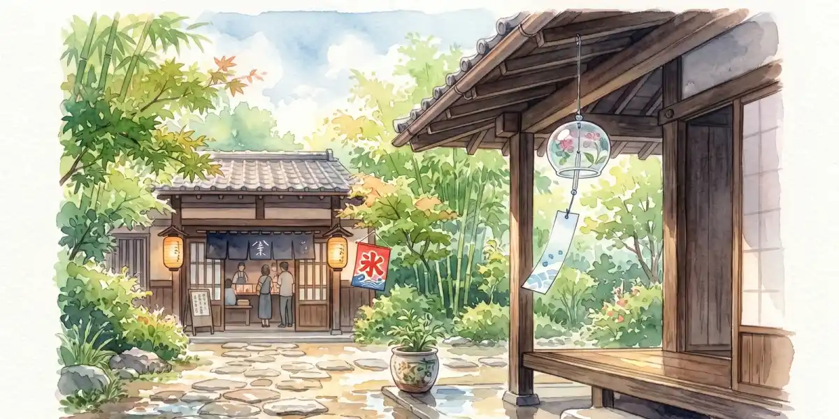 Japan's Art of Staying Cool — How Wind Chimes, Splashing Water, and Shaved Ice Turn Summer Heat Into Beauty