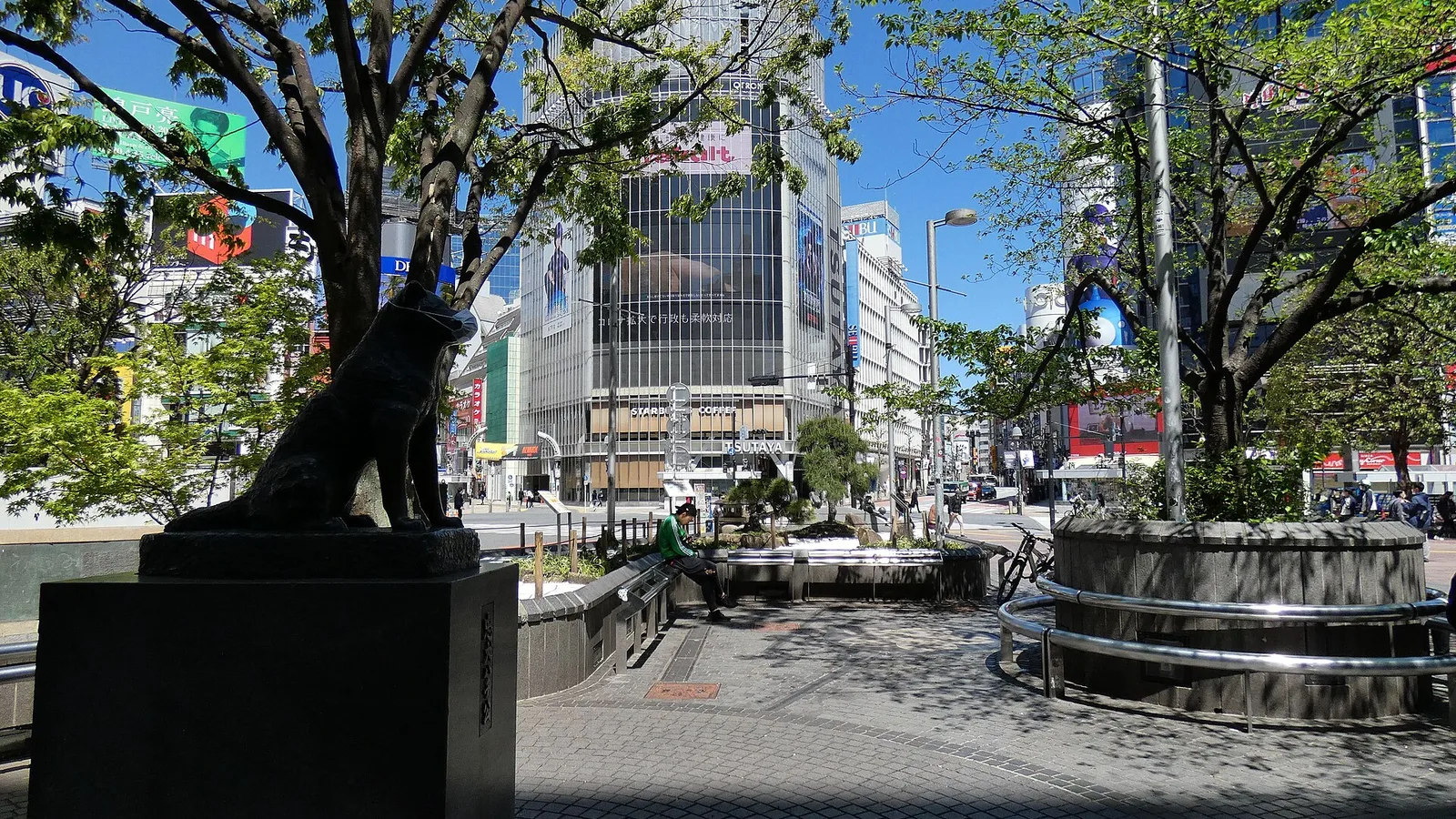 澀谷車站外，忠犬八公的青銅雕像